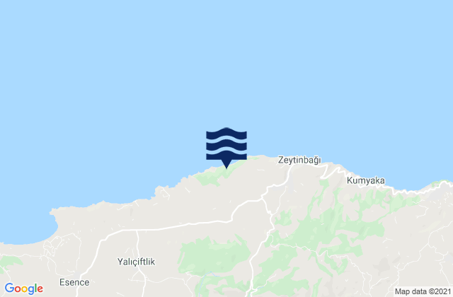 Mudanya, Turkeyの潮見表地図