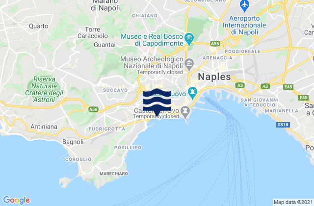 Mugnano di Napoli, Italyの潮見表地図