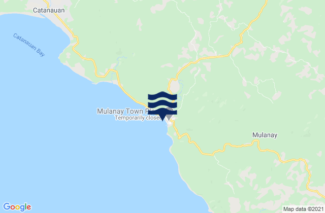 Mulanay, Philippinesの潮見表地図