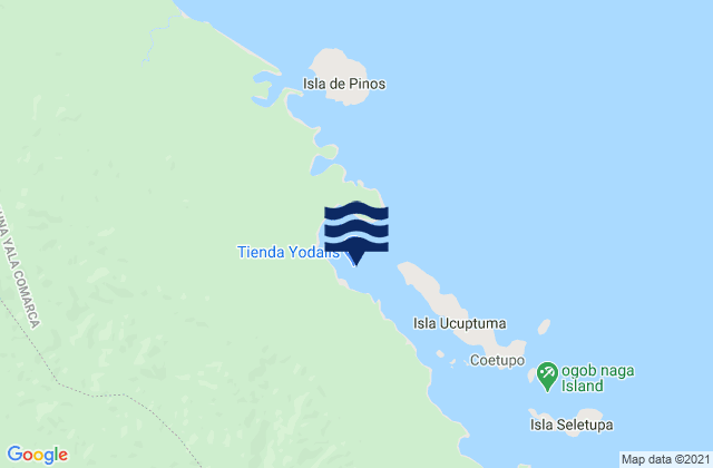 Mulatupo, Panamaの潮見表地図