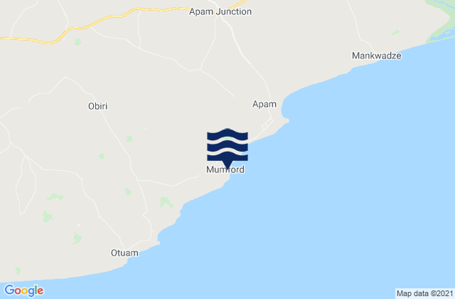 Mumford, Ghanaの潮見表地図