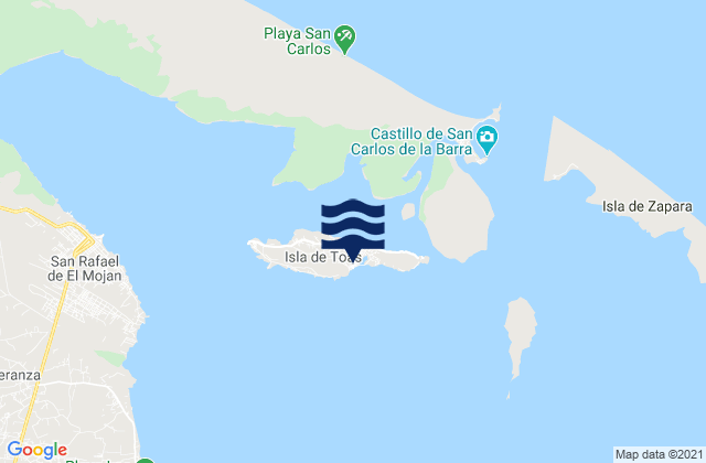 Municipio Almirante Padilla, Venezuelaの潮見表地図