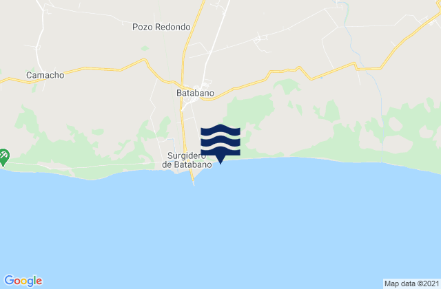 Municipio de Batabanó, Cubaの潮見表地図