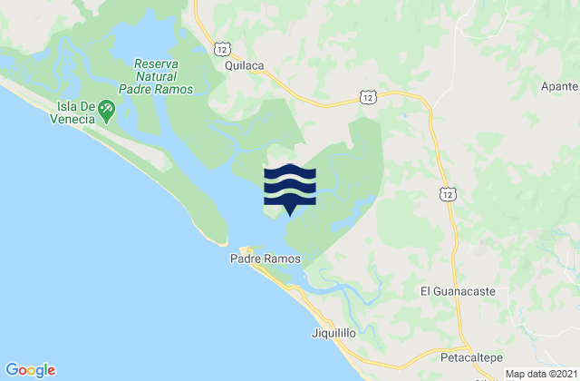 Municipio de El Viejo, Nicaraguaの潮見表地図