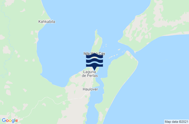Municipio de Laguna, Nicaraguaの潮見表地図