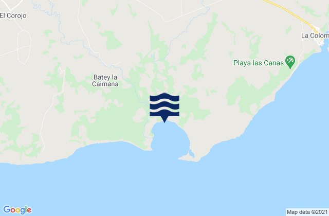 Municipio de San Luis, Cubaの潮見表地図