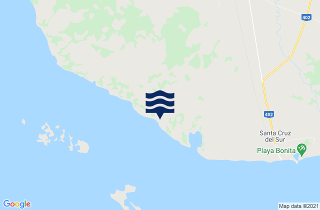 Municipio de Santa Cruz del Sur, Cubaの潮見表地図