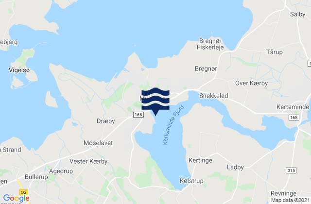 Munkebo, Denmarkの潮見表地図