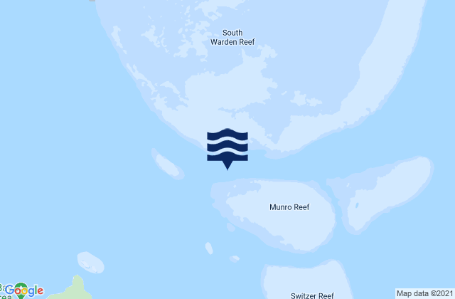 Munro Reef, Australiaの潮見表地図