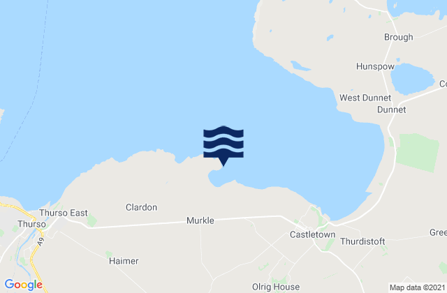 Murkle Point, United Kingdomの潮見表地図