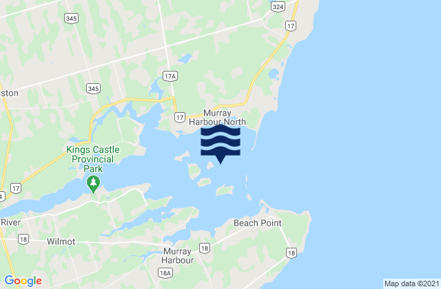 Murray Harbour, Canadaの潮見表地図