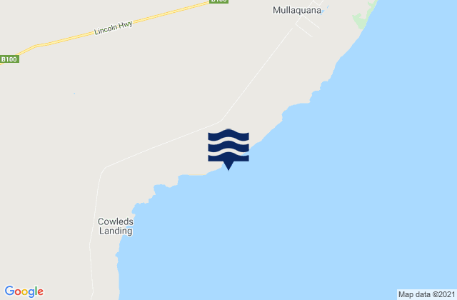 Murrippi Beach, Australiaの潮見表地図
