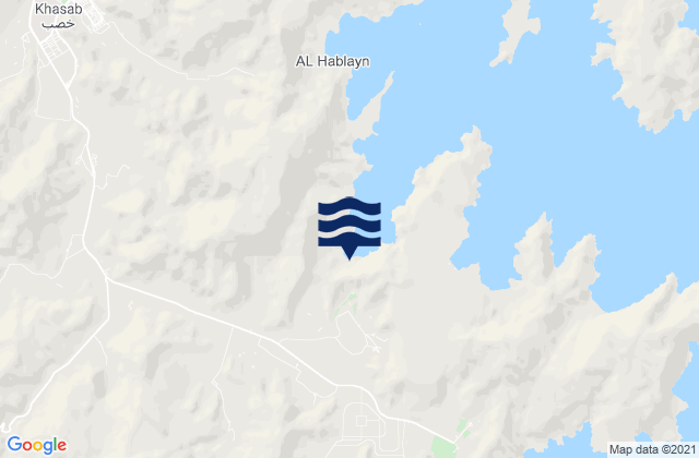 Musandam, Omanの潮見表地図