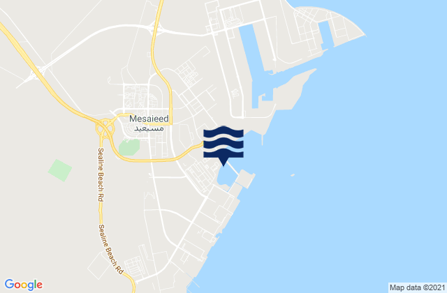Musay‘īd, Qatarの潮見表地図