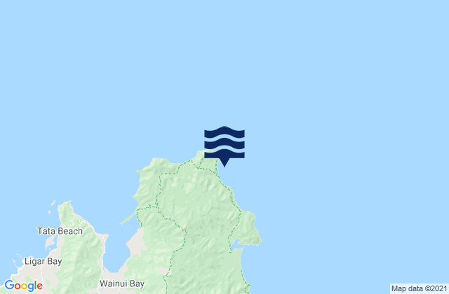 Mutton Cove Abel Tasman, New Zealandの潮見表地図