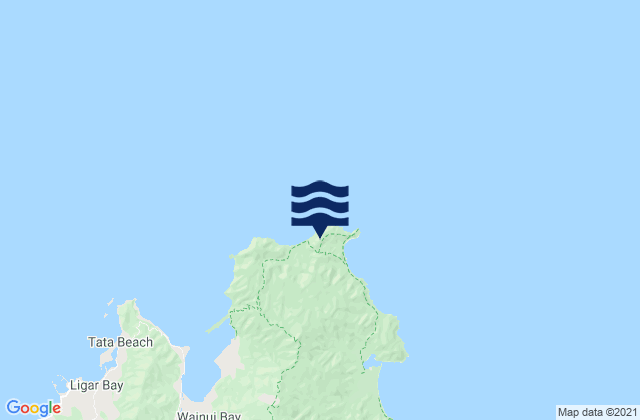 Mutton Cove, New Zealandの潮見表地図