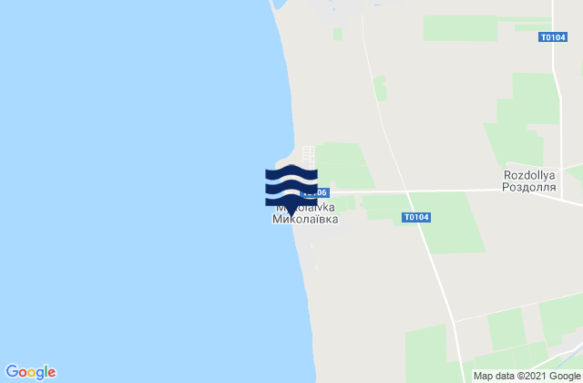 Mykolayivka, Ukraineの潮見表地図