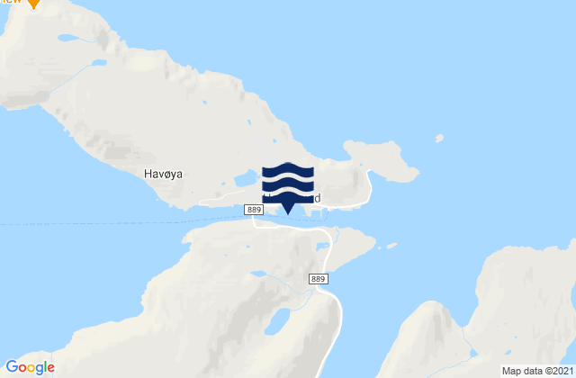 Måsøy, Norwayの潮見表地図