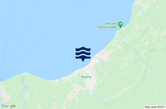 Nabire, Indonesiaの潮見表地図