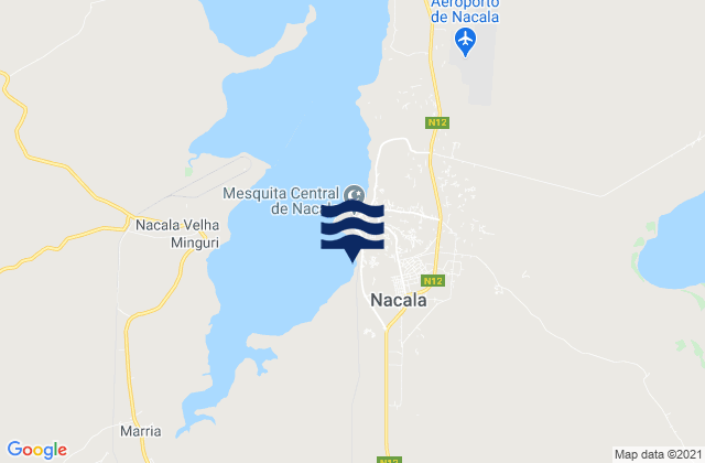 Nacala, Mozambiqueの潮見表地図