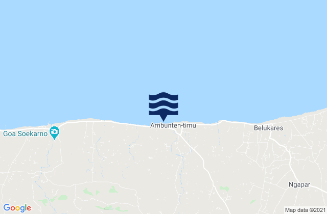 Naekan, Indonesiaの潮見表地図