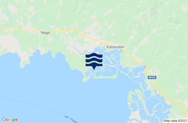 Naga, Philippinesの潮見表地図