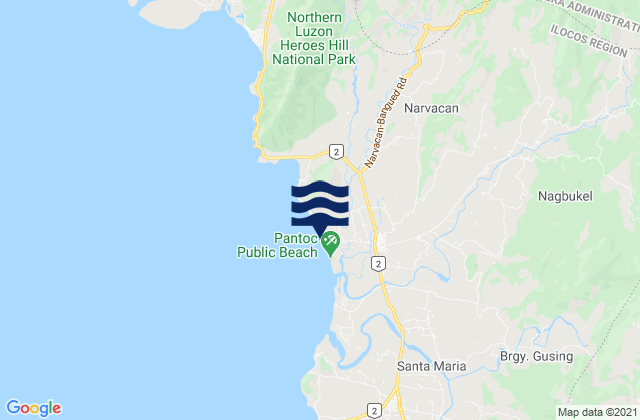 Nagbukel, Philippinesの潮見表地図