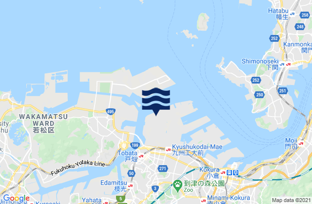 Nagoya-zaki, Japanの潮見表地図