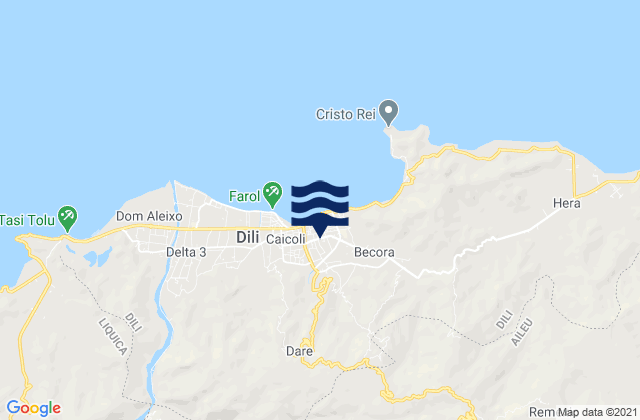 Nain Feto, Timor Lesteの潮見表地図