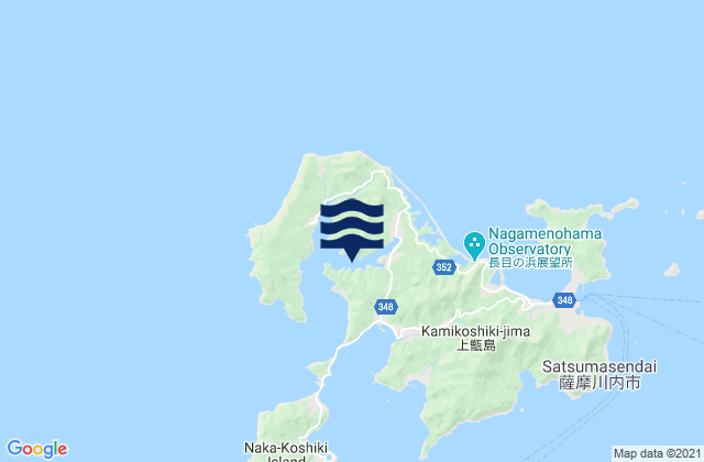 Nakagawara Ura, Japanの潮見表地図