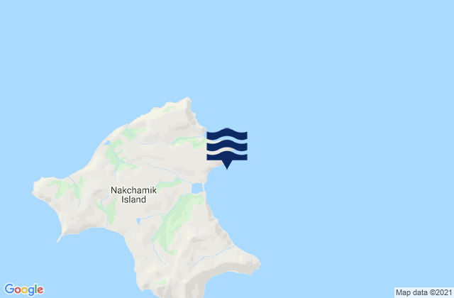 Nakchamik Island, United Statesの潮見表地図