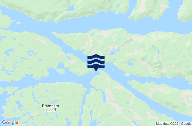 Nakwakto Rapids, Canadaの潮見表地図