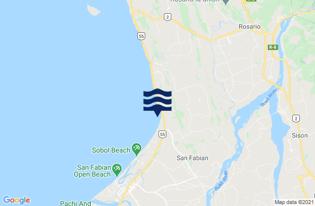 Nama, Philippinesの潮見表地図