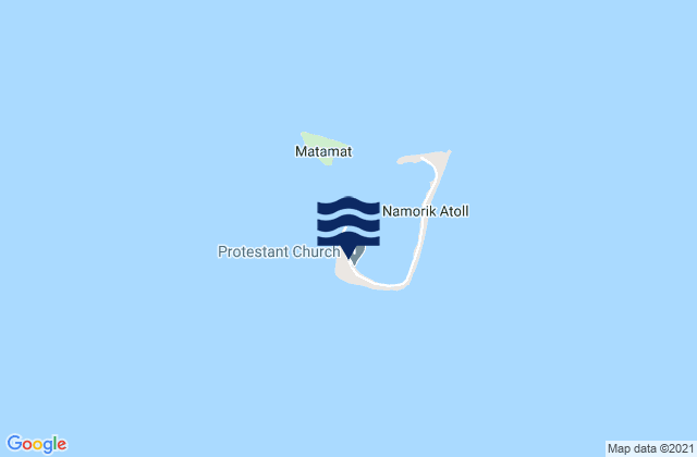 Namdrik, Marshall Islandsの潮見表地図