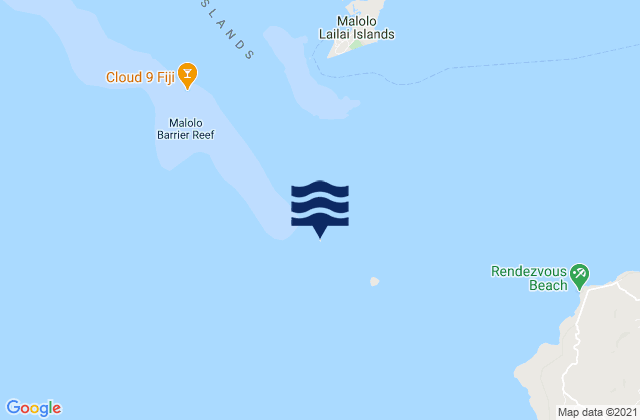 Namotu Island, Fijiの潮見表地図