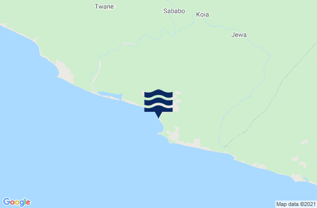 Nana Kru, Liberiaの潮見表地図