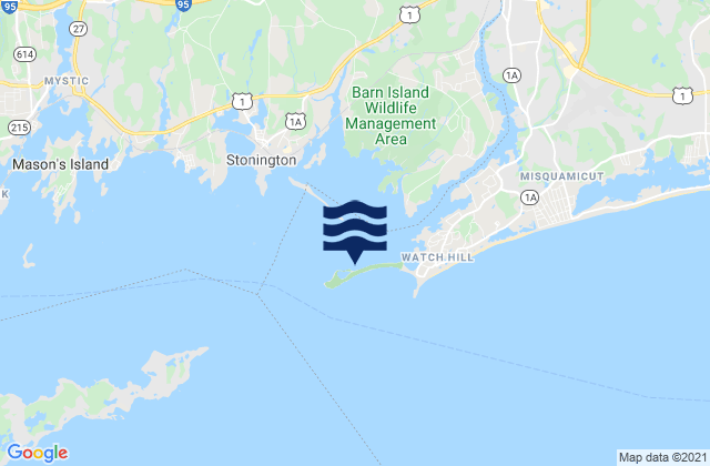 Napatree Jetty, United Statesの潮見表地図