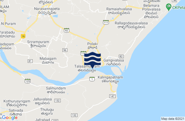 Narasannapeta, Indiaの潮見表地図