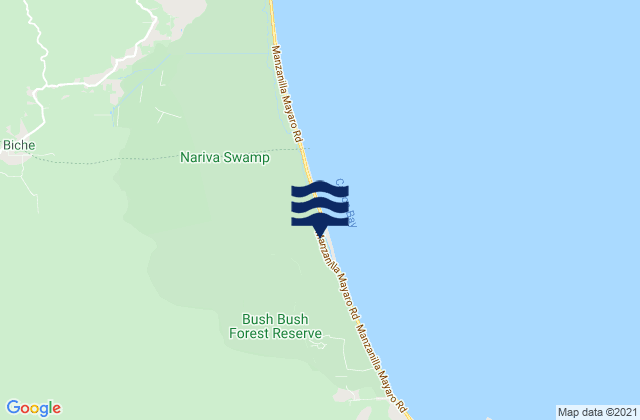 Nariva River, Trinidad and Tobagoの潮見表地図