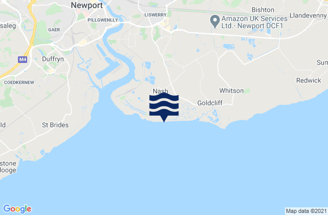 Nash, United Kingdomの潮見表地図