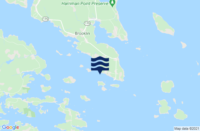 Naskeag Harbor, United Statesの潮見表地図