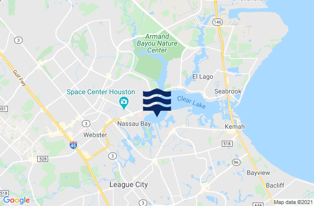 Nassau Bay, United Statesの潮見表地図