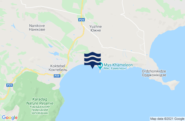 Nasypnoe, Ukraineの潮見表地図