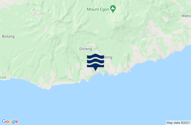 Natakoli, Indonesiaの潮見表地図