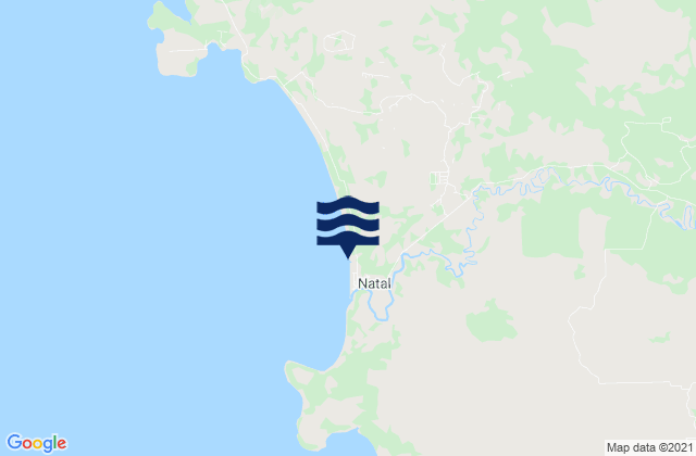 Natal, Indonesiaの潮見表地図