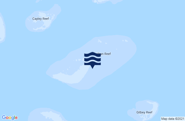 Nathan Reef, Australiaの潮見表地図