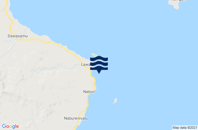 Natovi, Fijiの潮見表地図