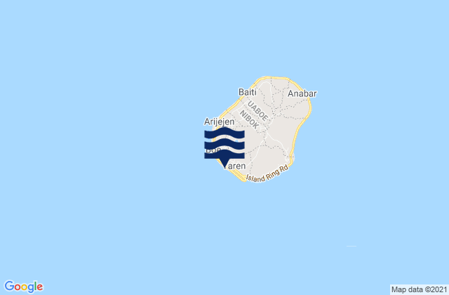 Nauruの潮見表地図