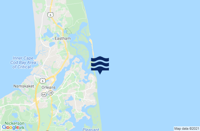 Nauset Harbor, United Statesの潮見表地図
