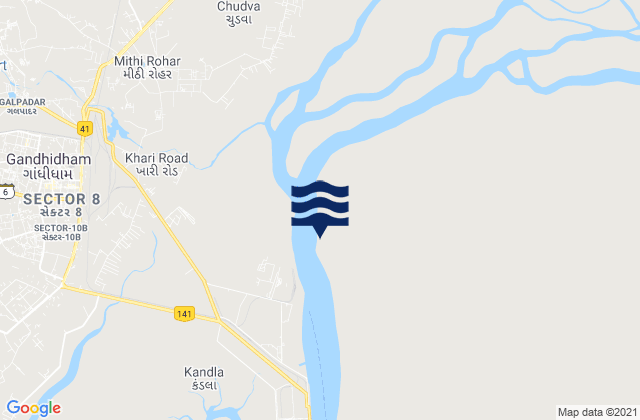 Navi Wat, Indiaの潮見表地図